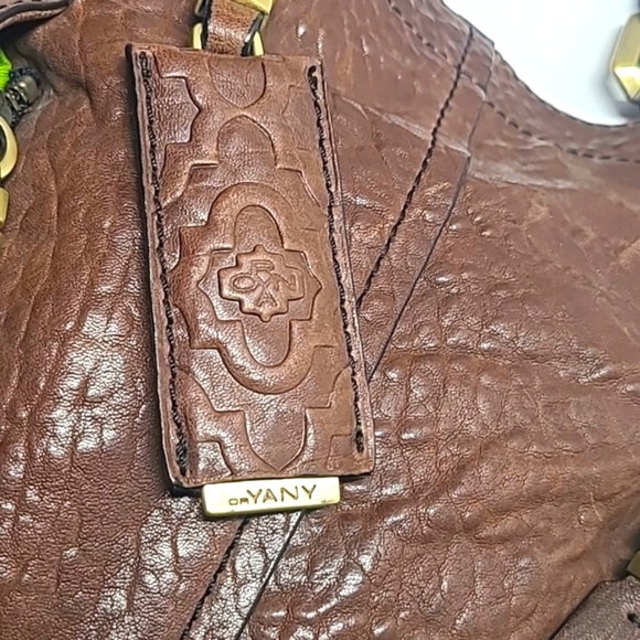 orYANY "Gwen" Distressed Leather Dual Pocket Crossbody/Shoulder Bag - Picture 4 of 15